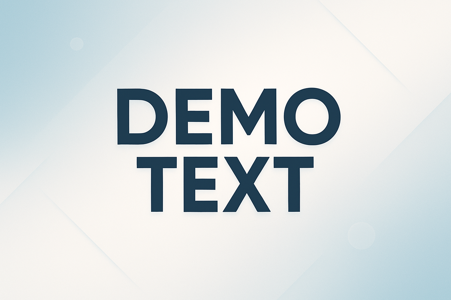 demo text on image 