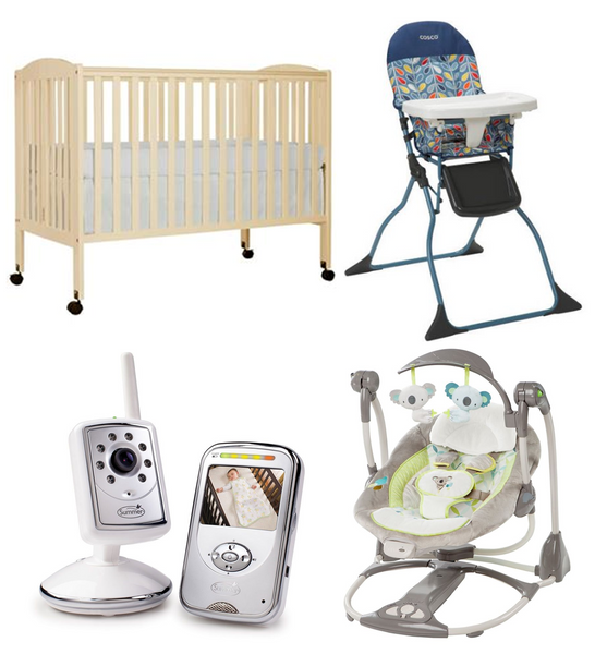 Maui Baby Rental Gear  Crib, monitor, booster chair, baby swing 